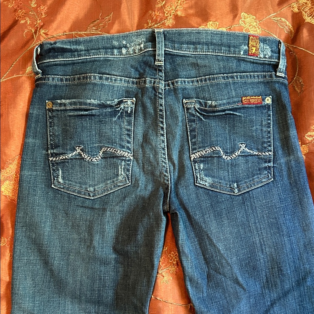7 For All Mankind Bootcut Stretchy Soft Denim Jeans Size 29” x 32.5”